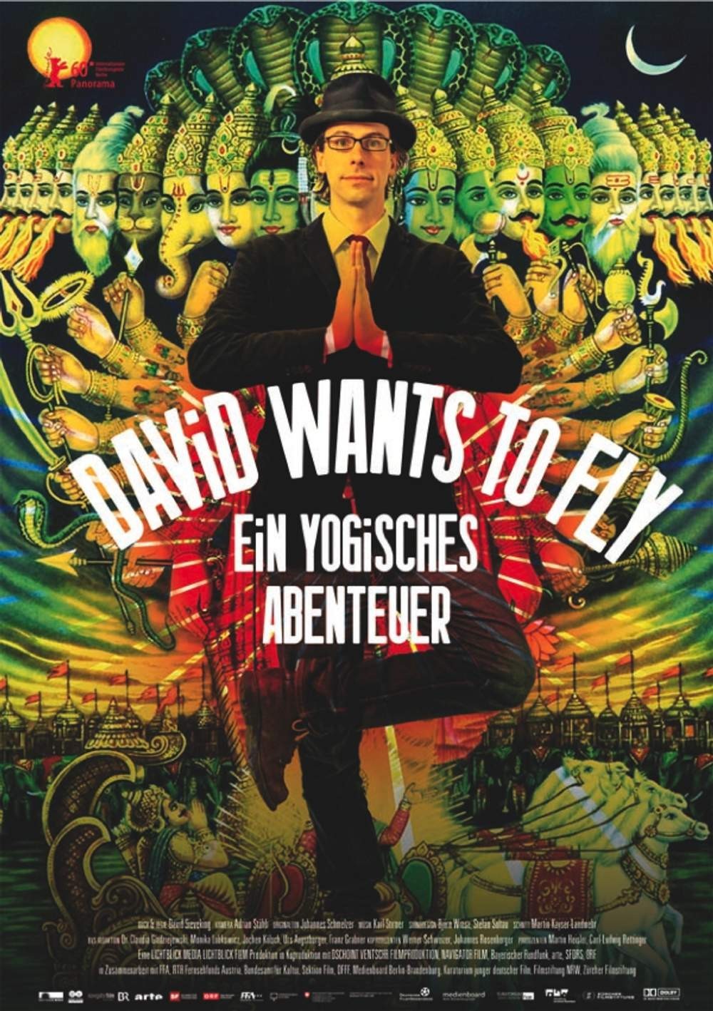 Plakat von "David Wants to Fly - Ein yogisches Abenteuer"