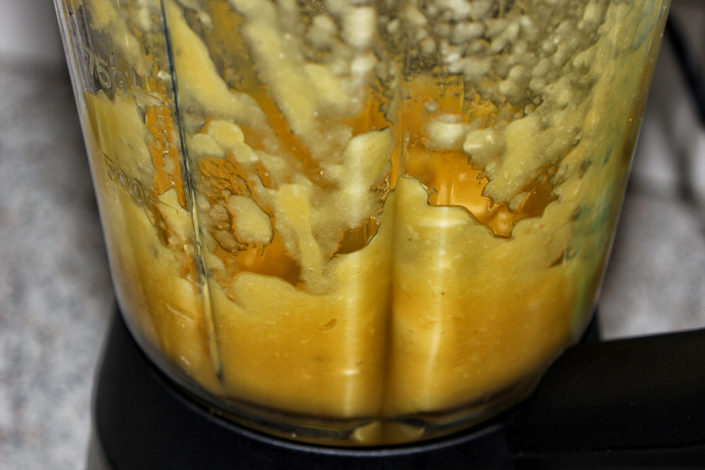 Mango Puree im MIxer